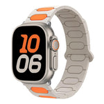 橢圓形磁性矽膠錶帶，適用於 Apple Watch 46mm / 49mm / 45mm / 44mm，適用於 Apple Watch 42mm / 41mm / 40mm / 38mm