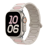 橢圓形磁性矽膠錶帶，適用於 Apple Watch 46mm / 49mm / 45mm / 44mm，適用於 Apple Watch 42mm / 41mm / 40mm / 38mm