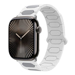 橢圓形磁性矽膠錶帶，適用於 Apple Watch 46mm / 49mm / 45mm / 44mm，適用於 Apple Watch 42mm / 41mm / 40mm / 38mm
