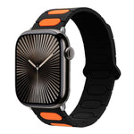 橢圓形磁性矽膠錶帶，適用於 Apple Watch 46mm / 49mm / 45mm / 44mm，適用於 Apple Watch 42mm / 41mm / 40mm / 38mm