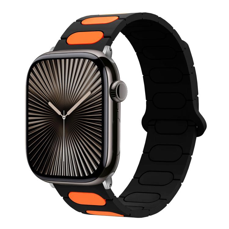 橢圓形磁性矽膠錶帶，適用於 Apple Watch 46mm / 49mm / 45mm / 44mm，適用於 Apple Watch 42mm / 41mm / 40mm / 38mm