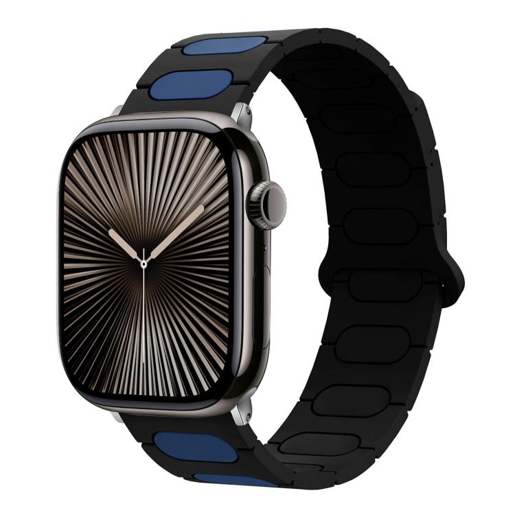 橢圓形磁性矽膠錶帶，適用於 Apple Watch 46mm / 49mm / 45mm / 44mm，適用於 Apple Watch 42mm / 41mm / 40mm / 38mm
