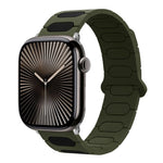 橢圓形磁性矽膠錶帶，適用於 Apple Watch 46mm / 49mm / 45mm / 44mm，適用於 Apple Watch 42mm / 41mm / 40mm / 38mm