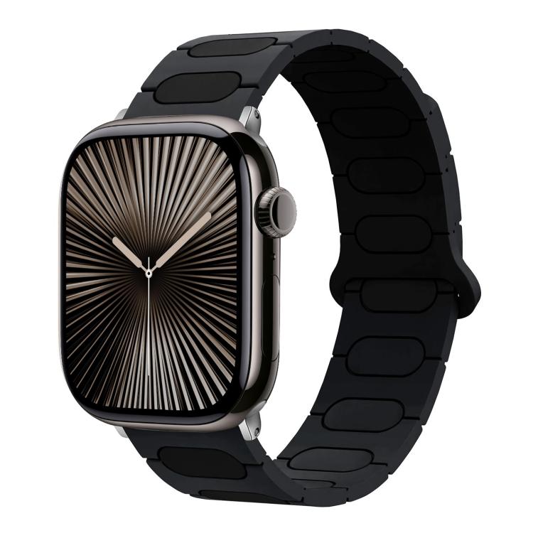 橢圓形磁性矽膠錶帶，適用於 Apple Watch 46mm / 49mm / 45mm / 44mm，適用於 Apple Watch 42mm / 41mm / 40mm / 38mm