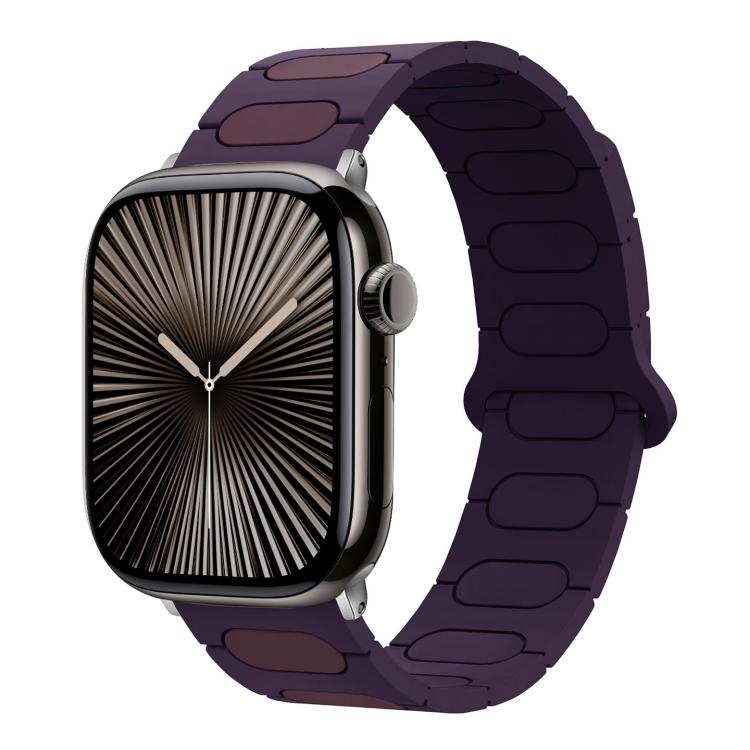 橢圓形磁性矽膠錶帶，適用於 Apple Watch 46mm / 49mm / 45mm / 44mm，適用於 Apple Watch 42mm / 41mm / 40mm / 38mm