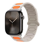 橢圓形磁性矽膠錶帶，適用於 Apple Watch 46mm / 49mm / 45mm / 44mm，適用於 Apple Watch 42mm / 41mm / 40mm / 38mm
