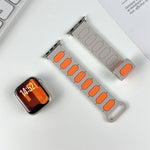 橢圓形磁性矽膠錶帶，適用於 Apple Watch 46mm / 49mm / 45mm / 44mm，適用於 Apple Watch 42mm / 41mm / 40mm / 38mm