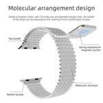 Molecular Arrangement Magnetic Stainless Steel Watch Band, For Apple Watch 46mm / 49mm / 45mm / 44mm, For Apple Watch 42mm / 41mm / 40mm / 38mm