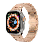 機械風格蝴蝶扣金屬錶帶，適用於 Apple Watch 46mm / 49mm / 45mm / 44mm，適用於 Apple Watch 42mm / 41mm / 40mm / 38mm