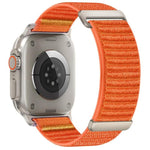 兩段式山形圖案魔鬼氈尼龍錶帶，適用 Apple Watch 46mm / 49mm / 45mm / 44mm，適用 Apple Watch 42mm / 41mm / 40mm / 38mm