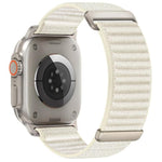 兩段式山形圖案魔鬼氈尼龍錶帶，適用 Apple Watch 46mm / 49mm / 45mm / 44mm，適用 Apple Watch 42mm / 41mm / 40mm / 38mm