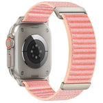 兩段式山形圖案魔鬼氈尼龍錶帶，適用 Apple Watch 46mm / 49mm / 45mm / 44mm，適用 Apple Watch 42mm / 41mm / 40mm / 38mm