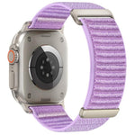 兩段式山形圖案魔鬼氈尼龍錶帶，適用 Apple Watch 46mm / 49mm / 45mm / 44mm，適用 Apple Watch 42mm / 41mm / 40mm / 38mm