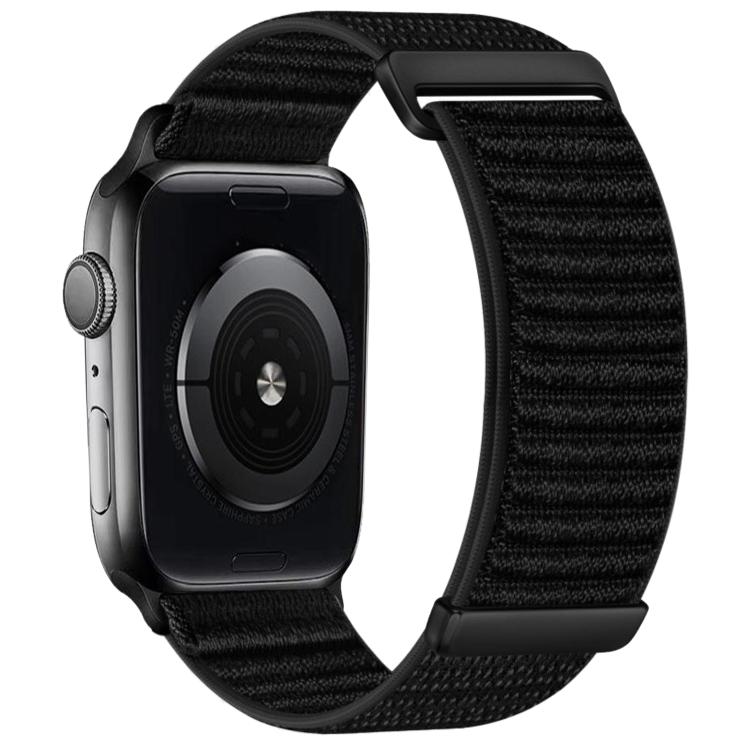 兩段式山形圖案魔鬼氈尼龍錶帶，適用 Apple Watch 46mm / 49mm / 45mm / 44mm，適用 Apple Watch 42mm / 41mm / 40mm / 38mm