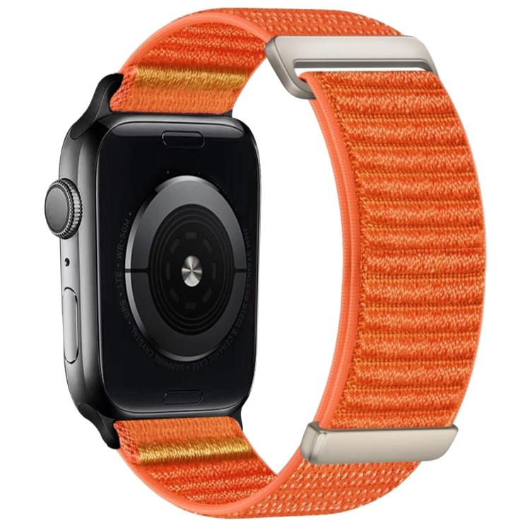 兩段式山形圖案魔鬼氈尼龍錶帶，適用 Apple Watch 46mm / 49mm / 45mm / 44mm，適用 Apple Watch 42mm / 41mm / 40mm / 38mm