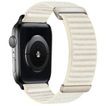 兩段式山形圖案魔鬼氈尼龍錶帶，適用 Apple Watch 46mm / 49mm / 45mm / 44mm，適用 Apple Watch 42mm / 41mm / 40mm / 38mm