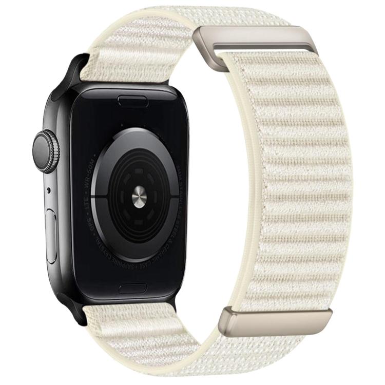 兩段式山形圖案魔鬼氈尼龍錶帶，適用 Apple Watch 46mm / 49mm / 45mm / 44mm，適用 Apple Watch 42mm / 41mm / 40mm / 38mm