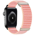 兩段式山形圖案魔鬼氈尼龍錶帶，適用 Apple Watch 46mm / 49mm / 45mm / 44mm，適用 Apple Watch 42mm / 41mm / 40mm / 38mm
