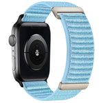 兩段式山形圖案魔鬼氈尼龍錶帶，適用 Apple Watch 46mm / 49mm / 45mm / 44mm，適用 Apple Watch 42mm / 41mm / 40mm / 38mm