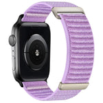 兩段式山形圖案魔鬼氈尼龍錶帶，適用 Apple Watch 46mm / 49mm / 45mm / 44mm，適用 Apple Watch 42mm / 41mm / 40mm / 38mm