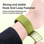兩段式山形圖案魔鬼氈尼龍錶帶，適用 Apple Watch 46mm / 49mm / 45mm / 44mm，適用 Apple Watch 42mm / 41mm / 40mm / 38mm