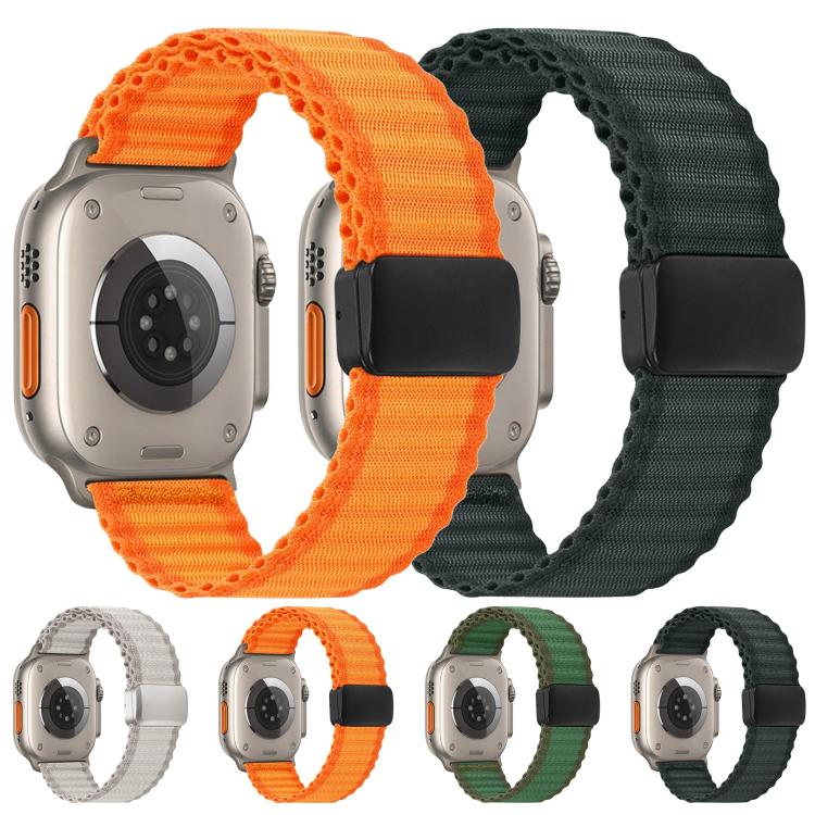 越野磁扣編織尼龍環錶帶，適用 Apple Watch 46mm / 49mm / 45mm / 44mm，適用 Apple Watch 42mm / 41mm / 40mm / 38mm