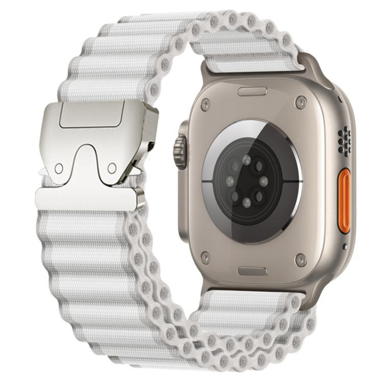 降落傘扣寬肋尼龍錶帶，適用於 Apple Watch 46mm / 49mm / 45mm / 44mm，適用於 Apple Watch 42mm / 41mm / 40mm / 38mm
