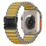 降落傘扣寬肋尼龍錶帶，適用於 Apple Watch 46mm / 49mm / 45mm / 44mm，適用於 Apple Watch 42mm / 41mm / 40mm / 38mm