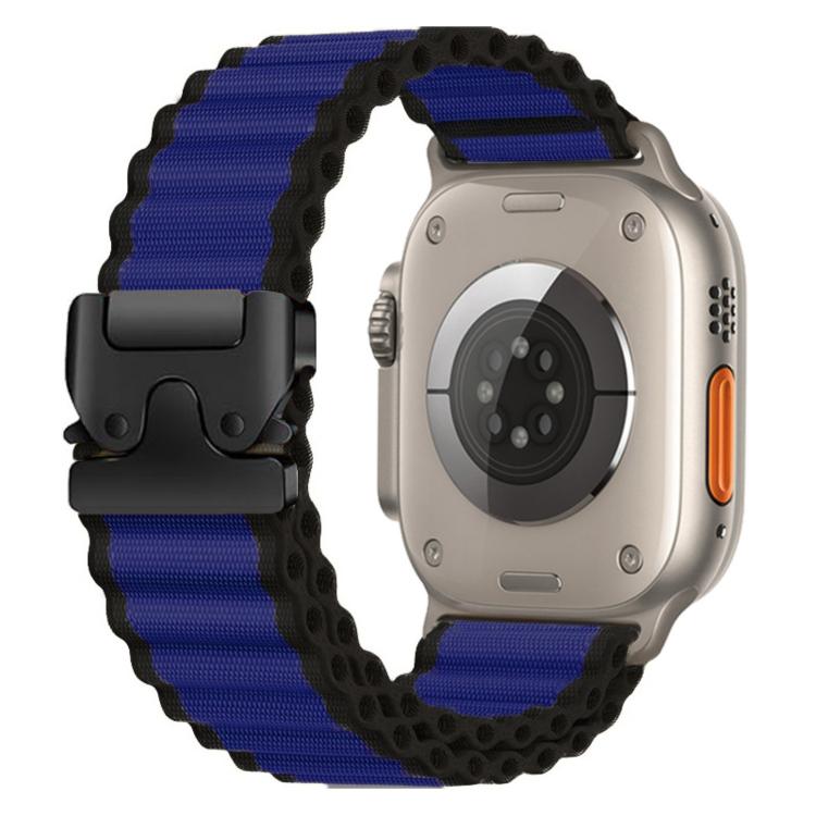 降落傘扣寬肋尼龍錶帶，適用於 Apple Watch 46mm / 49mm / 45mm / 44mm，適用於 Apple Watch 42mm / 41mm / 40mm / 38mm