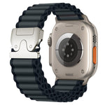 降落傘扣寬肋尼龍錶帶，適用於 Apple Watch 46mm / 49mm / 45mm / 44mm，適用於 Apple Watch 42mm / 41mm / 40mm / 38mm