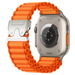 降落傘扣寬肋尼龍錶帶，適用於 Apple Watch 46mm / 49mm / 45mm / 44mm，適用於 Apple Watch 42mm / 41mm / 40mm / 38mm