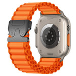 降落傘扣寬肋尼龍錶帶，適用於 Apple Watch 46mm / 49mm / 45mm / 44mm，適用於 Apple Watch 42mm / 41mm / 40mm / 38mm