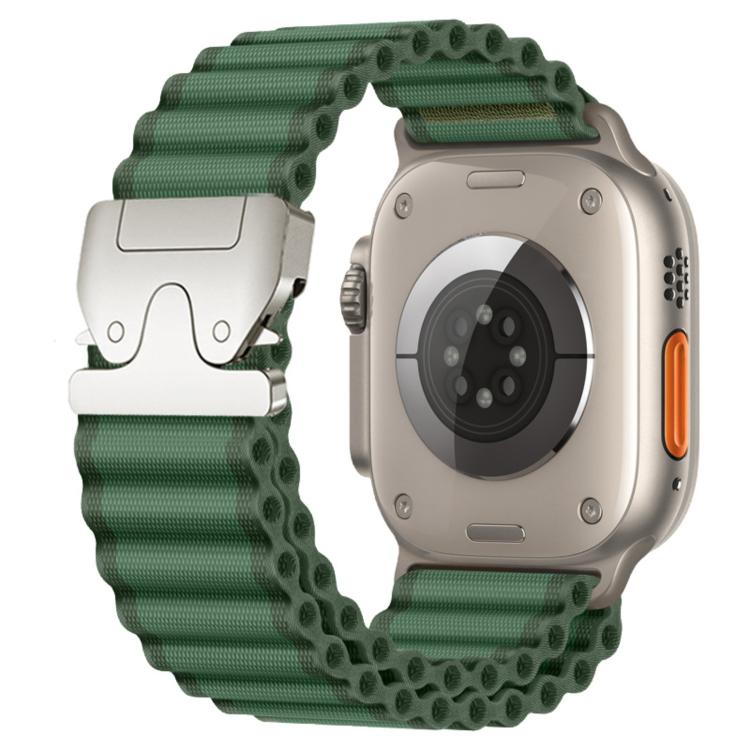 降落傘扣寬肋尼龍錶帶，適用於 Apple Watch 46mm / 49mm / 45mm / 44mm，適用於 Apple Watch 42mm / 41mm / 40mm / 38mm