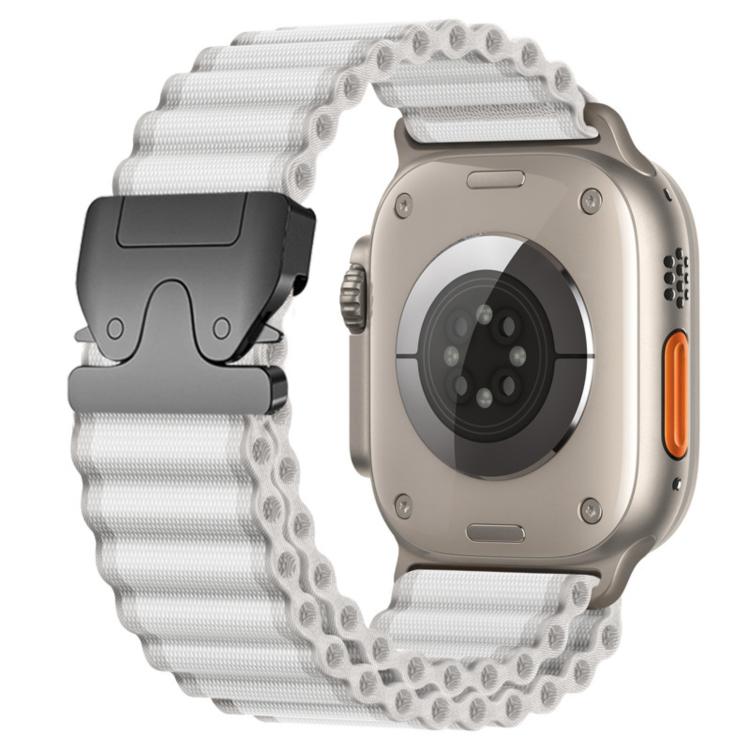 降落傘扣寬肋尼龍錶帶，適用於 Apple Watch 46mm / 49mm / 45mm / 44mm，適用於 Apple Watch 42mm / 41mm / 40mm / 38mm