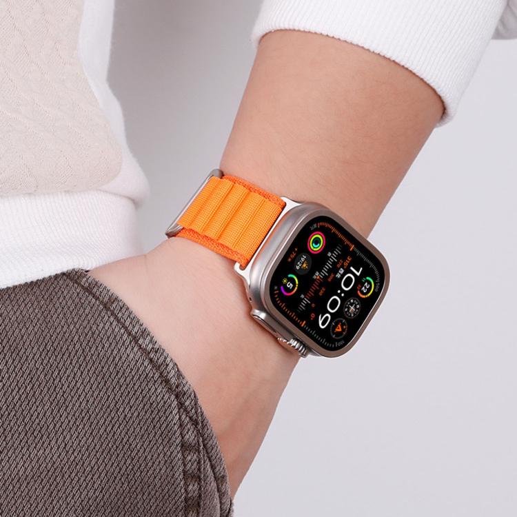 C 扣兩段式高山環尼龍錶帶，適用 Apple Watch 46mm / 49mm / 45mm / 44mm，適用 Apple Watch 42mm / 41mm / 40mm / 38mm