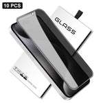 10片裝 360度隱私絲印大曲面高鋁鋼化玻璃膜，適用於 iPhone 17e / 16e，適用於 iPhone 17 Pro Max，適用於 iPhone 17 Pro，適用於 iPhone 17，適用於 iPhone Air，適用於 iPhone 16 Pro Max，適用於 iPhone 16 Pro，適用於 iPhone 16 Plus