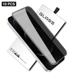 10片裝 360度隱私絲印大曲面高鋁鋼化玻璃膜，適用於 iPhone 17e / 16e，適用於 iPhone 17 Pro Max，適用於 iPhone 17 Pro，適用於 iPhone 17，適用於 iPhone Air，適用於 iPhone 16 Pro Max，適用於 iPhone 16 Pro，適用於 iPhone 16 Plus