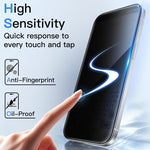 10片裝 360度隱私絲印大曲面高鋁鋼化玻璃膜，適用於 iPhone 17e / 16e，適用於 iPhone 17 Pro Max，適用於 iPhone 17 Pro，適用於 iPhone 17，適用於 iPhone Air，適用於 iPhone 16 Pro Max，適用於 iPhone 16 Pro，適用於 iPhone 16 Plus