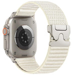 降落傘扣山形圖案織紋尼龍金屬頭錶帶，適用於 Apple Watch 46mm / 49mm / 45mm / 44mm，適用於 Apple Watch 42mm / 41mm / 40mm / 38mm