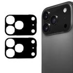 2片 ENKAY Hat-Prince 黑色 9H 後置鏡頭鋼化玻璃膜，適用於 iPhone 17 Pro Max、iPhone 17 Pro、iPhone 17、iPhone Air