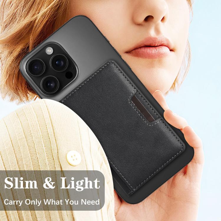 Two-Fold Magnetic Vegan Leather Card Bag