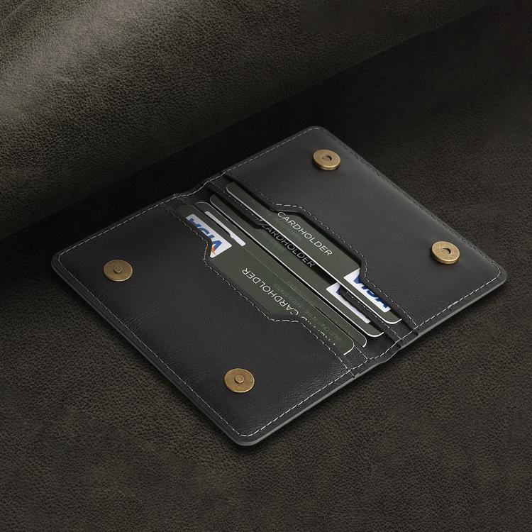 Two-Fold Magnetic Vegan Leather Card Bag