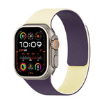 拼色荔枝紋磁吸矽膠錶帶，適用於 Apple Watch 46mm / 49mm / 45mm / 44mm，適用於 Apple Watch 42mm / 41mm / 40mm / 38mm