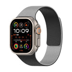 拼色荔枝紋磁吸矽膠錶帶，適用於 Apple Watch 46mm / 49mm / 45mm / 44mm，適用於 Apple Watch 42mm / 41mm / 40mm / 38mm