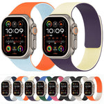 拼色荔枝紋磁吸矽膠錶帶，適用於 Apple Watch 46mm / 49mm / 45mm / 44mm，適用於 Apple Watch 42mm / 41mm / 40mm / 38mm