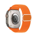 斜紋 D 形環扣尼龍彈性錶帶，適用於 Apple Watch 46mm / 49mm / 45mm / 44mm，適用於 Apple Watch 42mm / 41mm / 40mm / 38mm