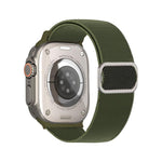 斜紋 D 形環扣尼龍彈性錶帶，適用於 Apple Watch 46mm / 49mm / 45mm / 44mm，適用於 Apple Watch 42mm / 41mm / 40mm / 38mm