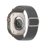 斜紋 D 形環扣尼龍彈性錶帶，適用於 Apple Watch 46mm / 49mm / 45mm / 44mm，適用於 Apple Watch 42mm / 41mm / 40mm / 38mm