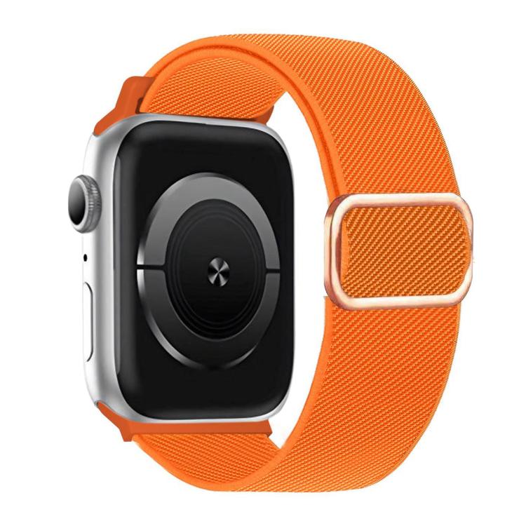 斜紋 D 形環扣尼龍彈性錶帶，適用於 Apple Watch 46mm / 49mm / 45mm / 44mm，適用於 Apple Watch 42mm / 41mm / 40mm / 38mm