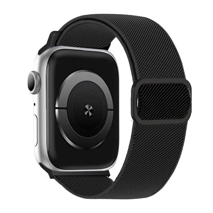 斜紋 D 形環扣尼龍彈性錶帶，適用於 Apple Watch 46mm / 49mm / 45mm / 44mm，適用於 Apple Watch 42mm / 41mm / 40mm / 38mm